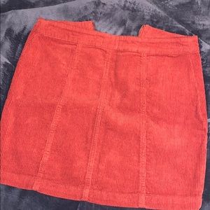 Dark orange skirt